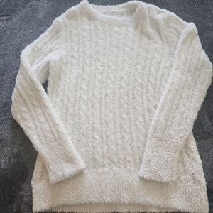 Jessica Simpson White Fuzzy Sweater